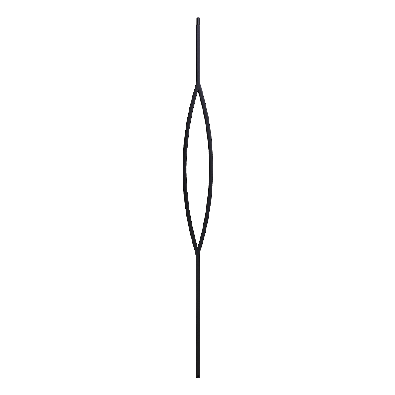 T-6.7 - 1/2" Square Metal Baluster - Oval