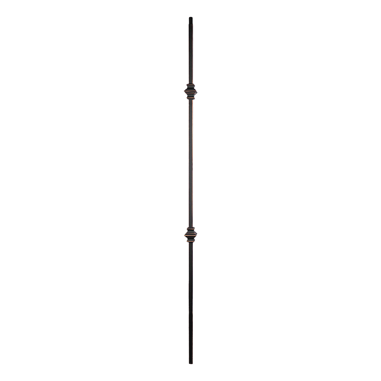 T-61 - 1/2" Square Metal Baluster - Double Knuckle