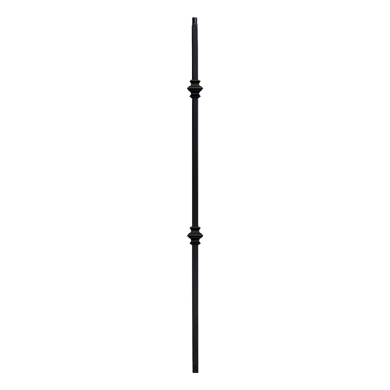 T-MG2KNUC44 - 3/4" Mega Square Metal Baluster - Double Knuckle