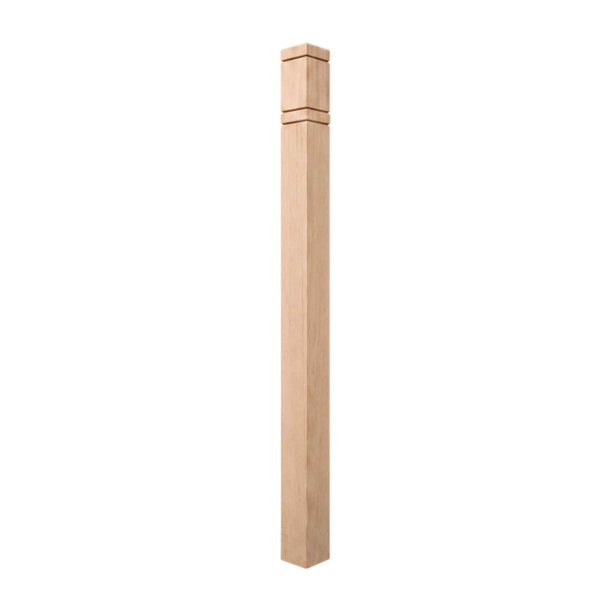 V-4 1/4 - Blank Wood Newel w/ Groove